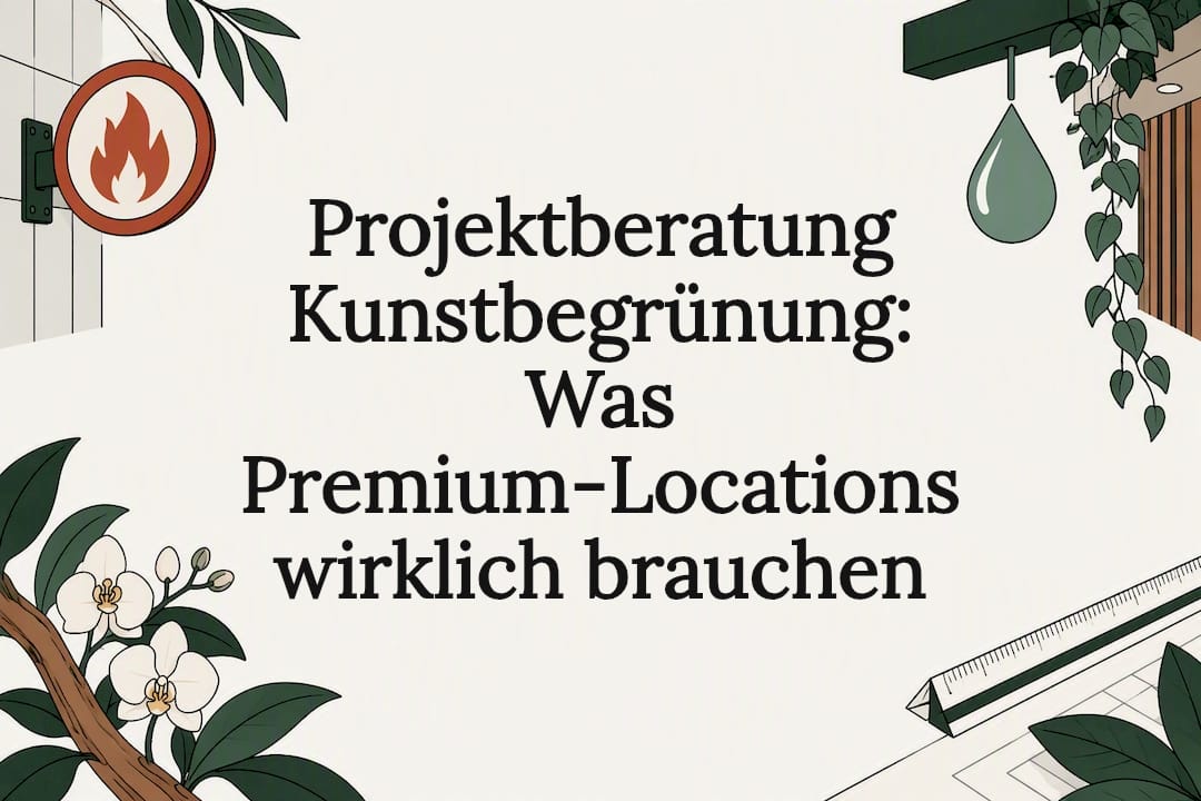 Titelbild zu Hygiene und Brandschutz bei künstlichen Bäumen