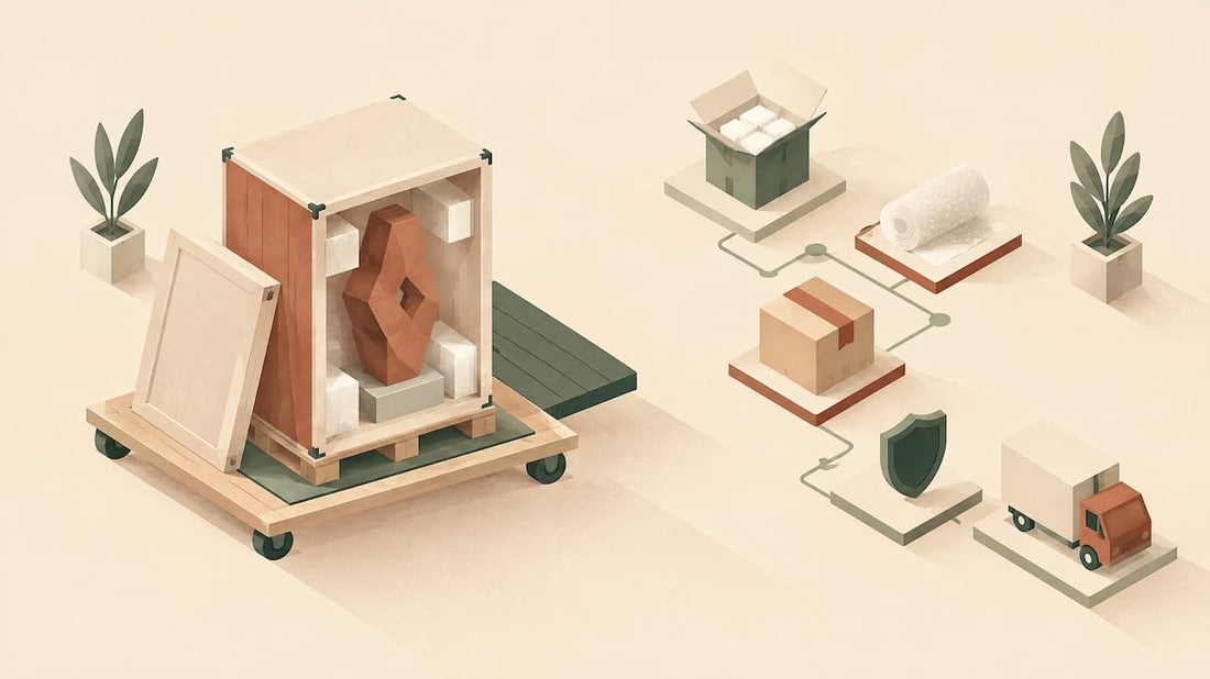 Abstrakte Titelbild-Illustration zur Transportversicherung
