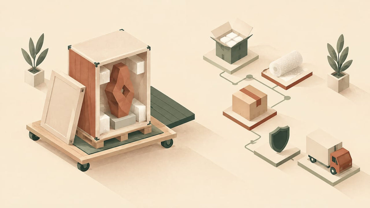 Abstrakte Titelbild-Illustration zur Transportversicherung
