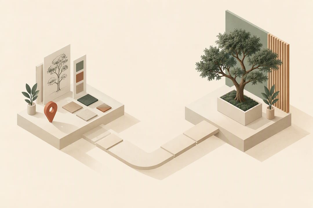 Isometrische Illustration eines individuellen Designprozesses